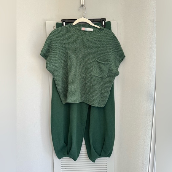 FREE PEOPLE Freya Set in Emerald Spell Combo L/XL - Picture 4 of 6